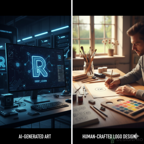 7 Graphic Design Tips for Stunning 2026 Logo Services 6 Al-generated art vs human-crafted design