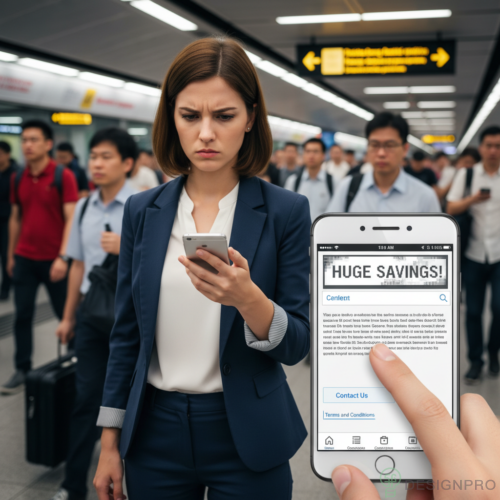 Mobile-First Design 2026: Essential for Singapore SEO & UX 5 Commuter using smartphone at MRT station