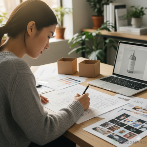 Top Packaging Design Agency Singapore | 2026 Rankings 7 Designer sketching packaging concepts