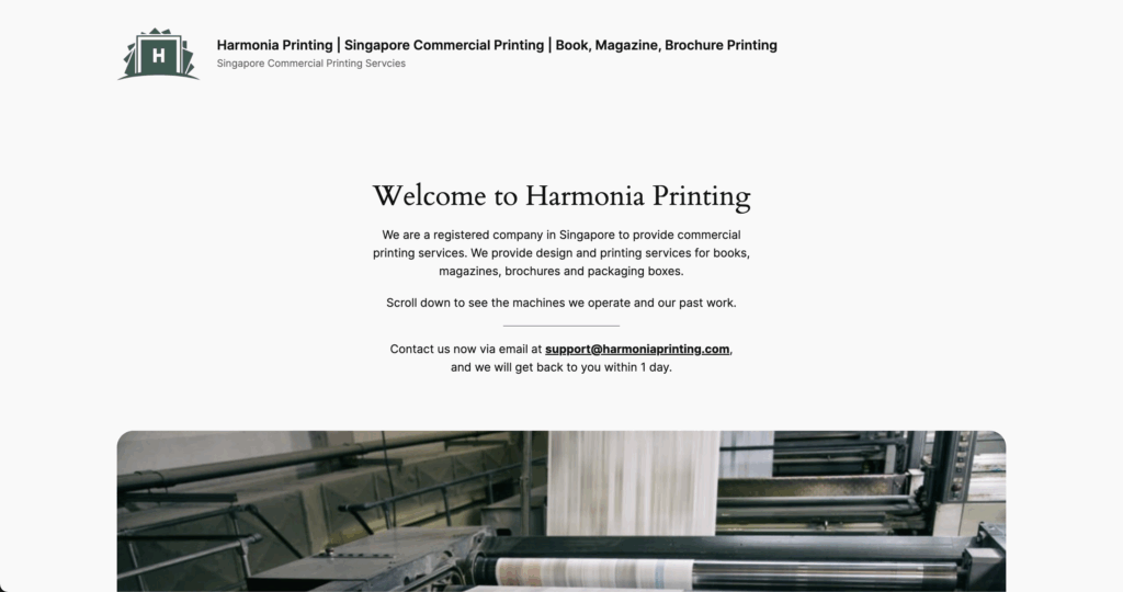 Top 10 Publication & Book Design + Print Studios in Singapore|Styles, Services, and Company Profiles 5 Harmonia Printing