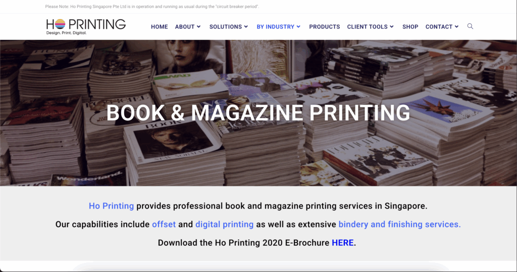 Top 10 Publication & Book Design + Print Studios in Singapore|Styles, Services, and Company Profiles 2 Ho Printing Singapore Pte Ltd