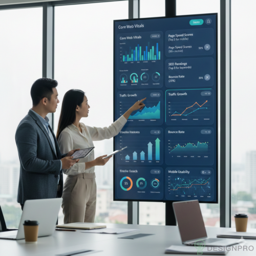 Mobile-First Design 2026: Essential for Singapore SEO & UX 7 Mobile performance and SEO metrics on screen
